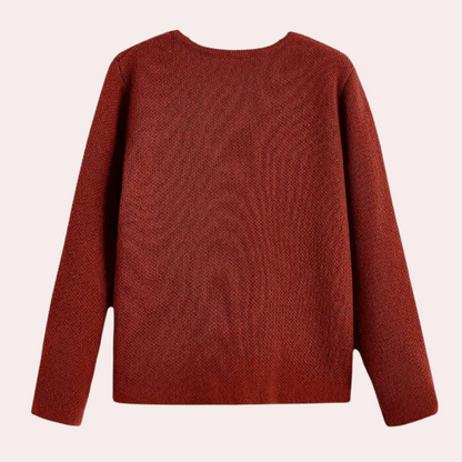 Elegant damesvest met verfijnde pasvorm en open design – SERÉNA - Glamorix