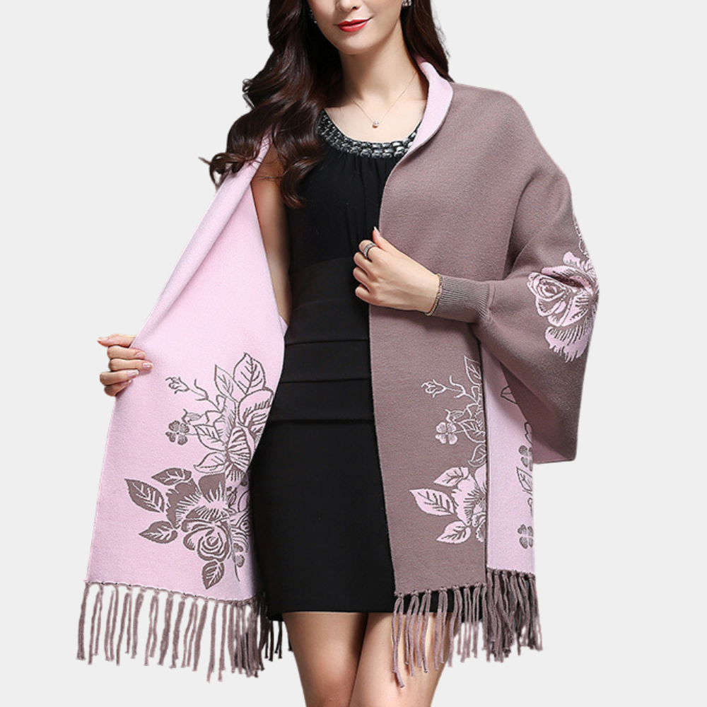 Lang losvallend damesvest met kwastdetails – LUREYA - Glamorix