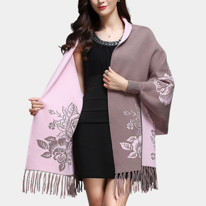 Lang losvallend damesvest met kwastdetails – LUREYA - Glamorix