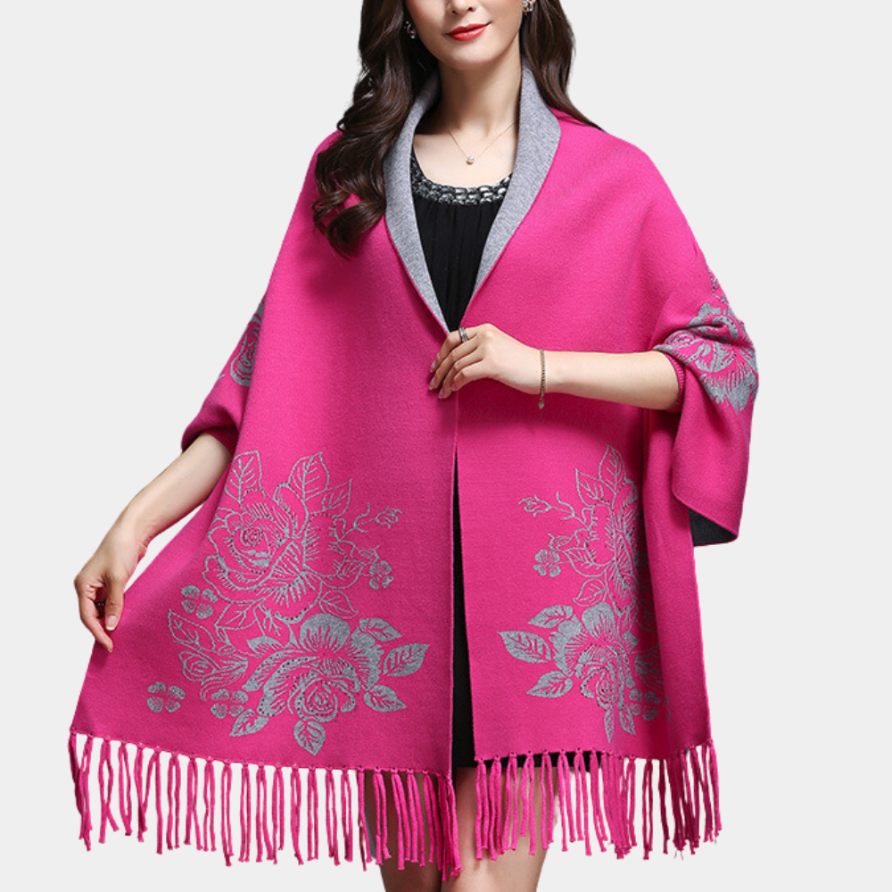 Lang losvallend damesvest met kwastdetails – LUREYA - Glamorix