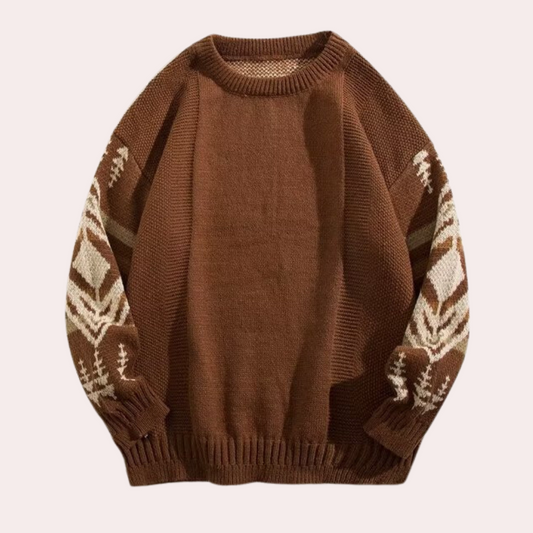 Los gebreide heren trui met casual pasvorm – MAERON - Glamorix
