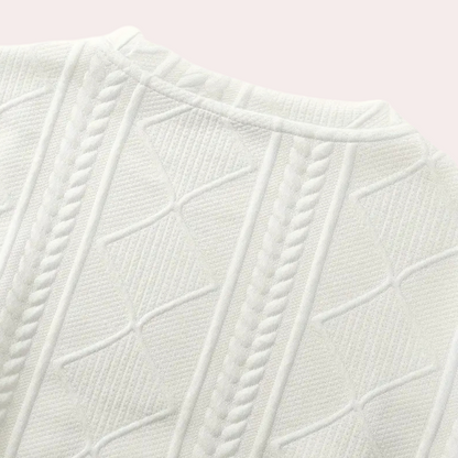 Gebreid herenoverhemd met lange mouwen en moderne pasvorm – CALVARO - Glamorix