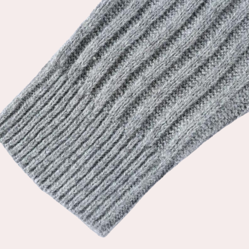 Gebreid herenvest met knoopsluiting en ribdetails – MORVEN KnitVest - Glamorix
