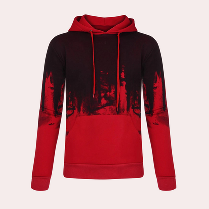 Casual heren hoodie met zachte voering en relaxte pasvorm – VELRON - Glamorix