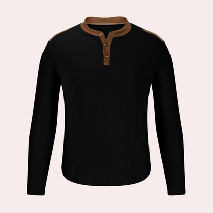 Comfortabele heren vrijetijdstrui met casual pasvorm – RAYNOR - Glamorix