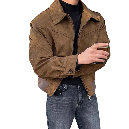 FELIX - Vintage-look herenjas met ritssluiting en tijdloze stijl