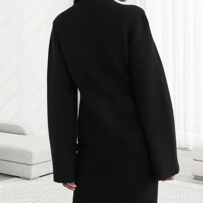 Ultra zachte dames cardigan met knopen en relaxed fit – LUNAYA KNIT - Glamorix