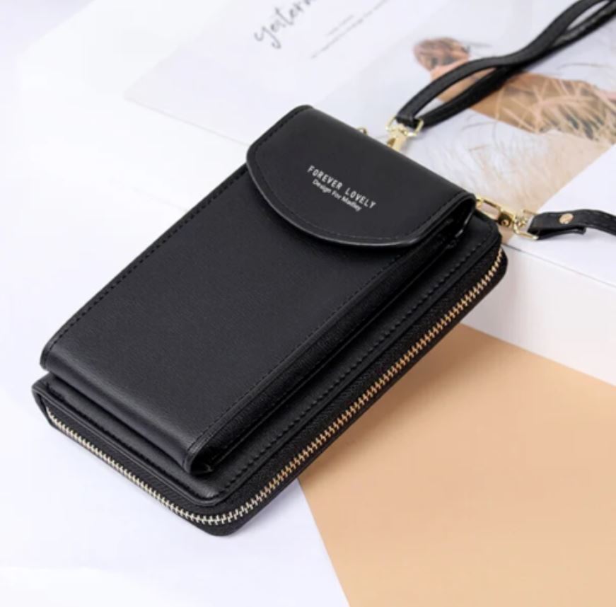 ARIA - Compacte crossbody telefoontas met multi-card houder