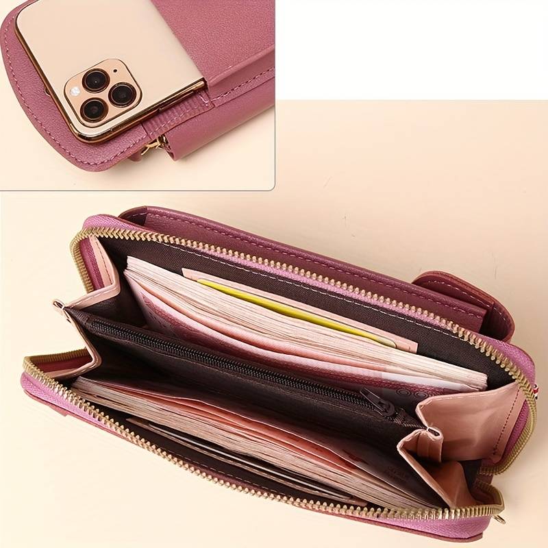 ARIA - Compacte crossbody telefoontas met multi-card houder