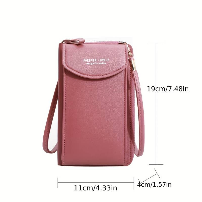 ARIA - Compacte crossbody telefoontas met multi-card houder