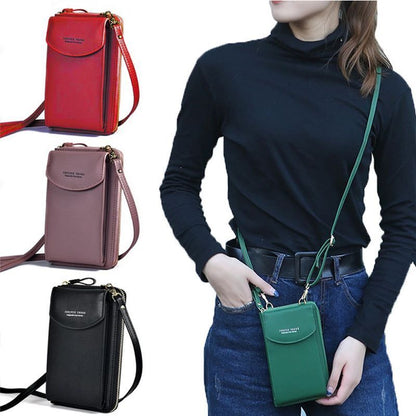 ARIA - Compacte crossbody telefoontas met multi-card houder