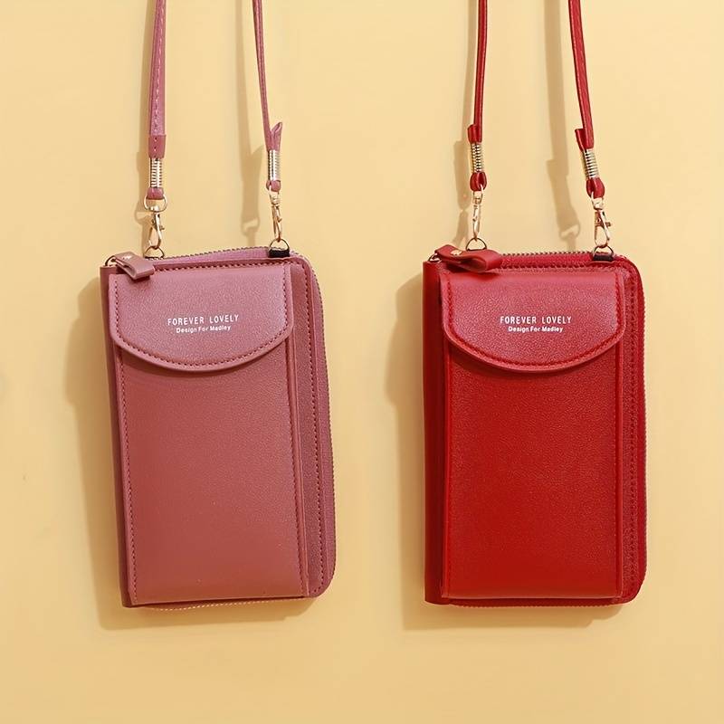 ARIA - Compacte crossbody telefoontas met multi-card houder