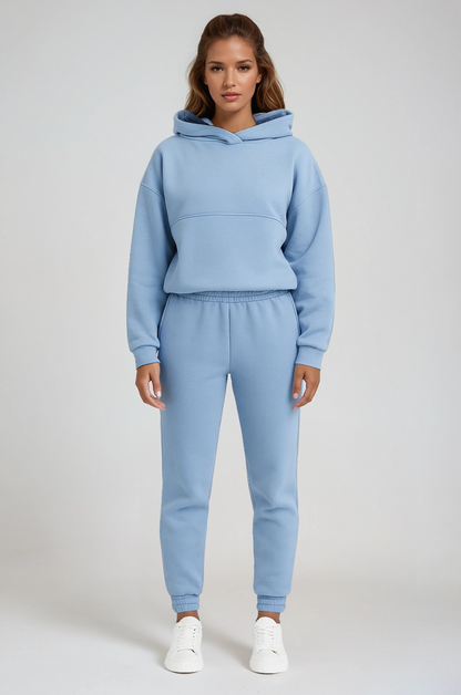 JANE – Dames trainingspak met hoodie en comfortabele joggingbroek - Glamorix