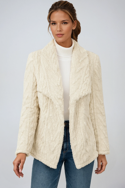 Teddy Jas Dames | Faux Fur & Open Voorzijde - Glamorix