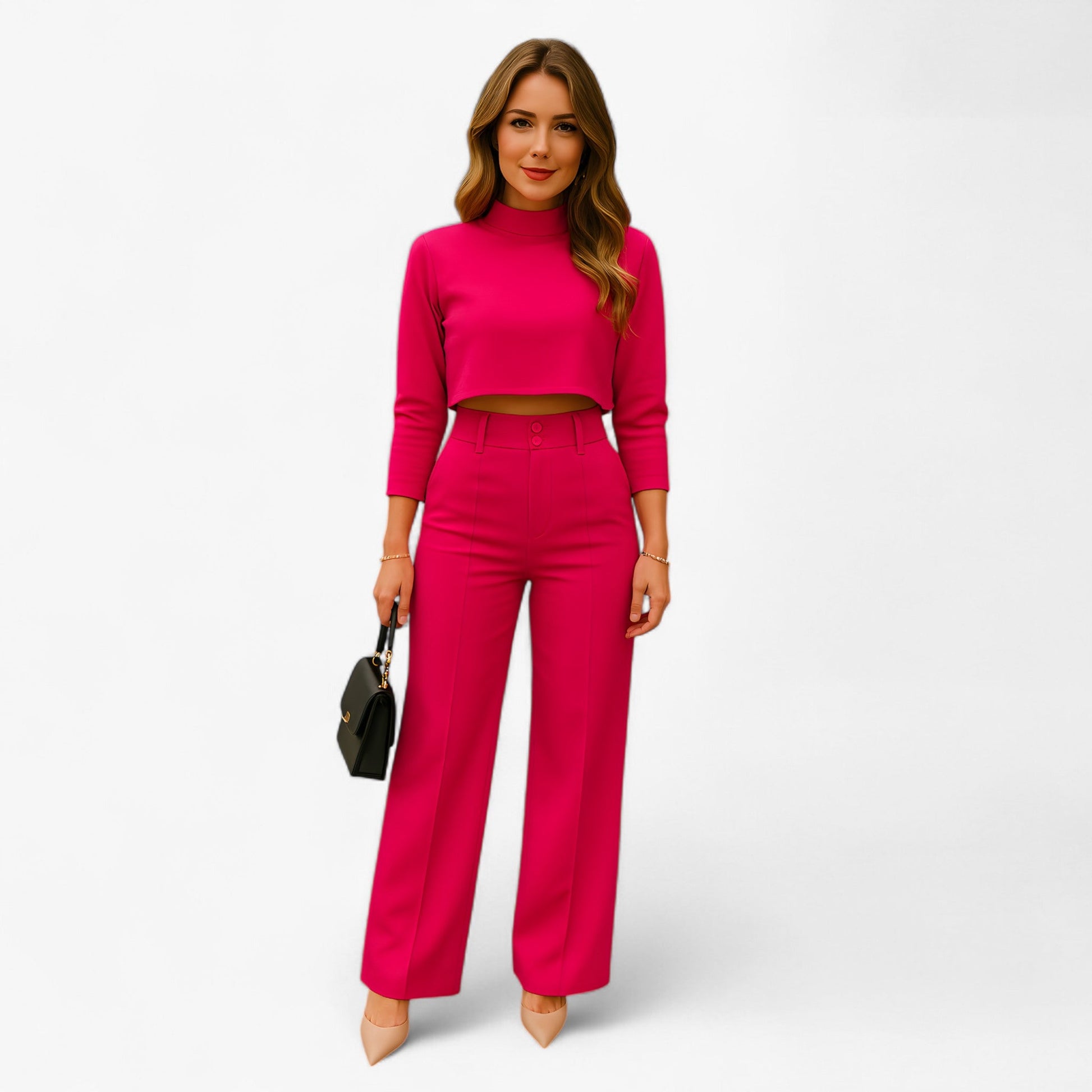 Elegante tweedelige dames set voor moeiteloze stijl – VivaSeta - Glamorix