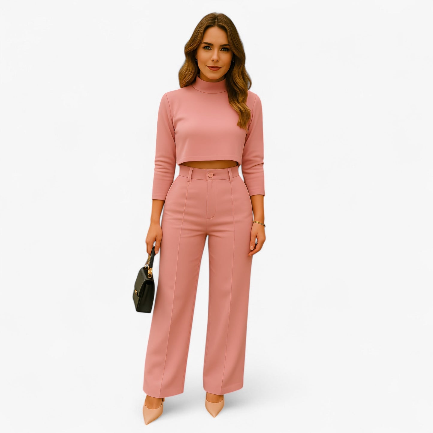Elegante tweedelige dames set voor moeiteloze stijl – VivaSeta - Glamorix