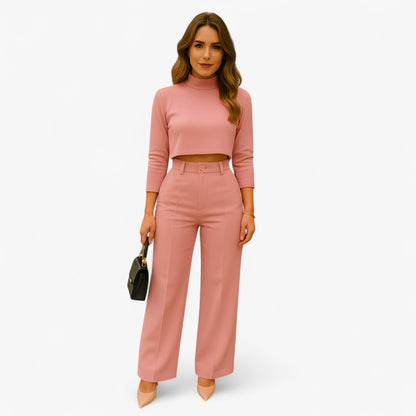 Elegante tweedelige dames set voor moeiteloze stijl – VivaSeta - Glamorix