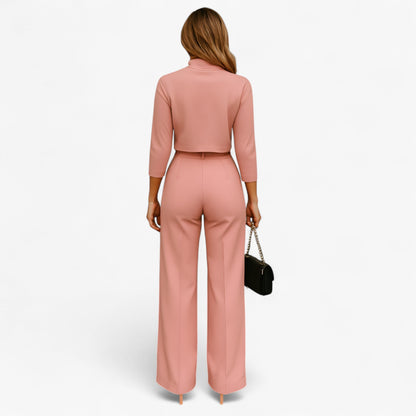 Elegante tweedelige dames set voor moeiteloze stijl – VivaSeta - Glamorix