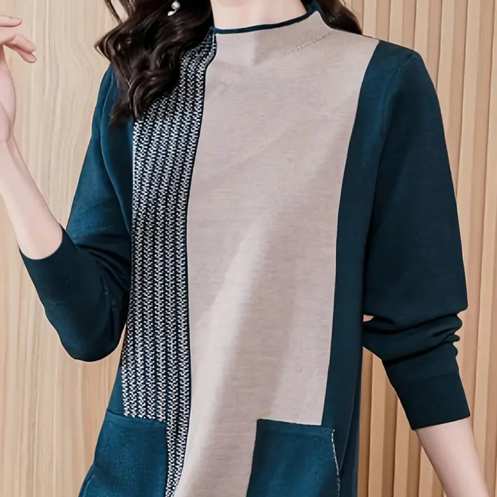 LIVIA - Lange gebreide jurk voor een stijlvolle en warme look