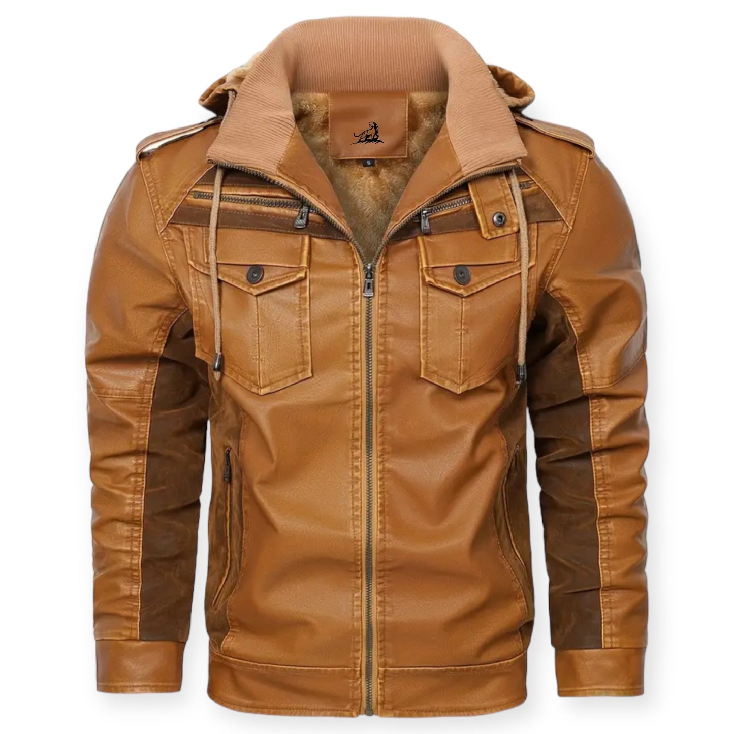 RANGER – Leren jack met fleece voering voor ultieme warmte en stijl