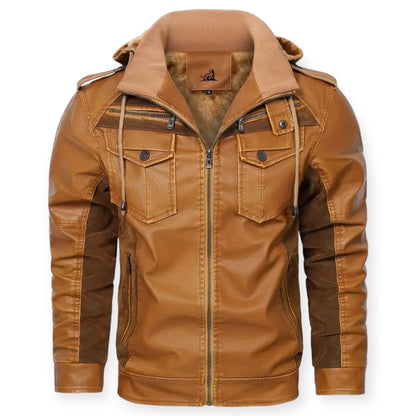 RANGER – Leren jack met fleece voering voor ultieme warmte en stijl