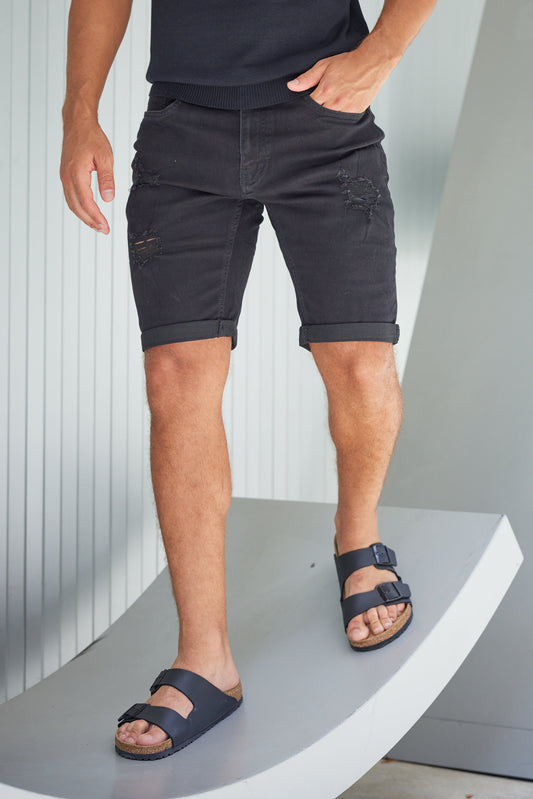 HUDSON - Verweerde denim shorts voor een stoere, casual look