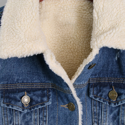 Mouwloos dames denim vest met stoere uitstraling – RAVÉNA - Glamorix