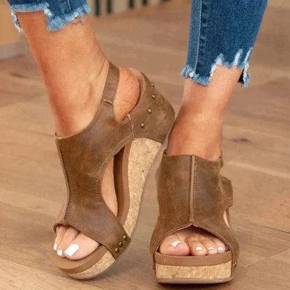 Elegante sleehak sandalen voor dames met open teen – LYRA LIFT - Glamorix