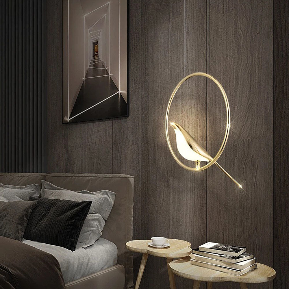 AVIANNA – Creatieve LED hanglamp in de vorm van vogels met ringen