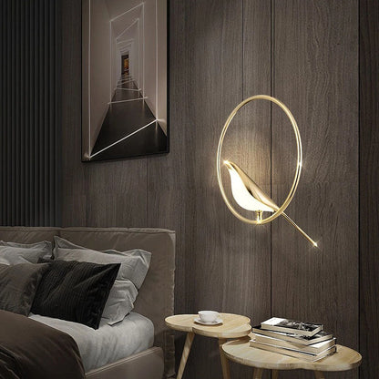 AVIANNA – Creatieve LED hanglamp in de vorm van vogels met ringen