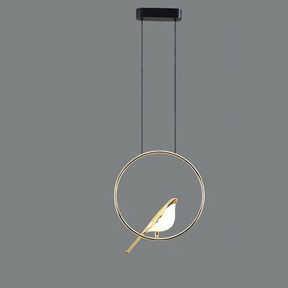 AVIANNA – Creatieve LED hanglamp in de vorm van vogels met ringen