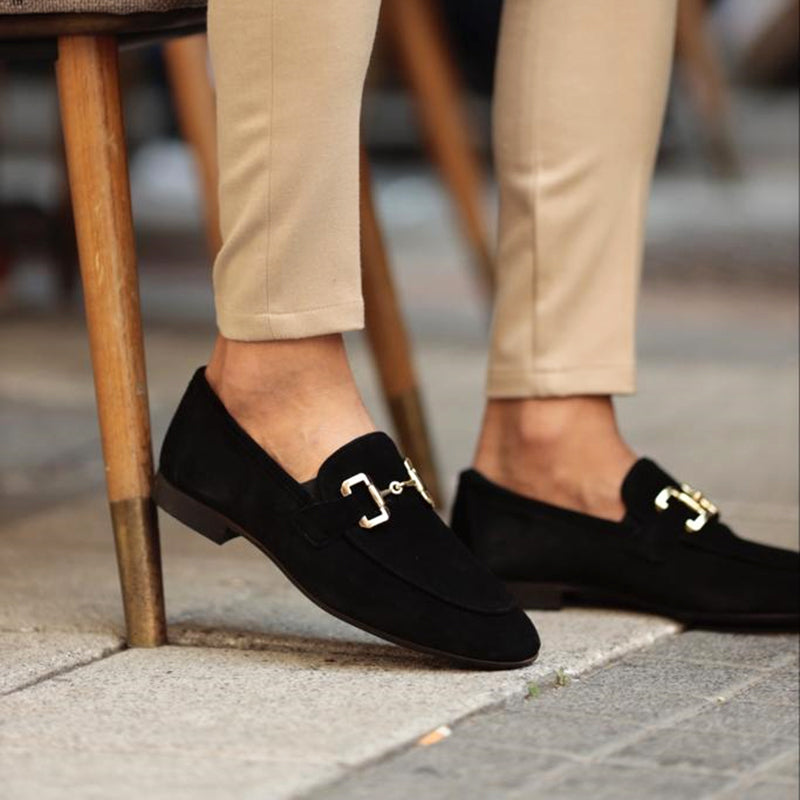 Heren loafers met metalen gesp en tijdloos design – RIVARO CLASSIC - Glamorix