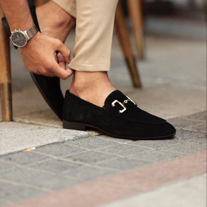 Heren loafers met metalen gesp en tijdloos design – RIVARO CLASSIC - Glamorix