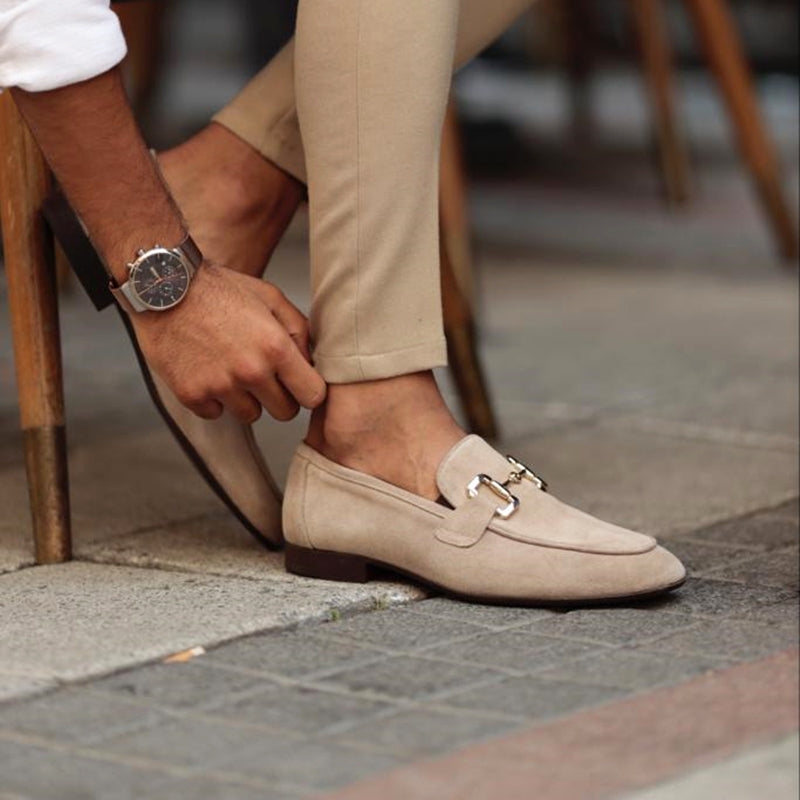 Heren loafers met metalen gesp en tijdloos design – RIVARO CLASSIC - Glamorix