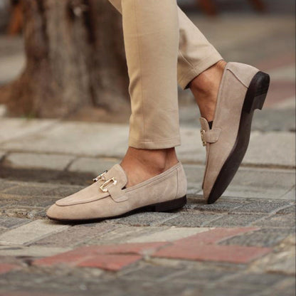 Heren loafers met metalen gesp en tijdloos design – RIVARO CLASSIC - Glamorix