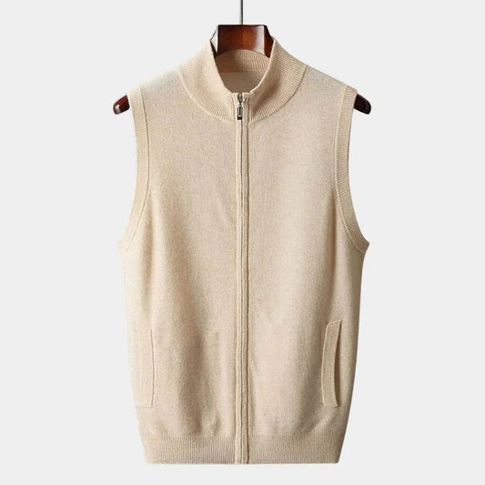 Wollen herenvest met knoopsluiting en klassieke uitstraling – NARELLO - Glamorix