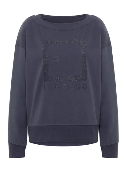 FINLEY - Relaxed fit sweatshirt met reliëfontwerp op de voorkant
