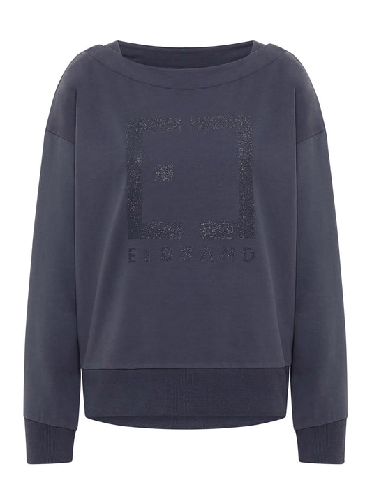 FINLEY - Relaxed fit sweatshirt met reliëfontwerp op de voorkant