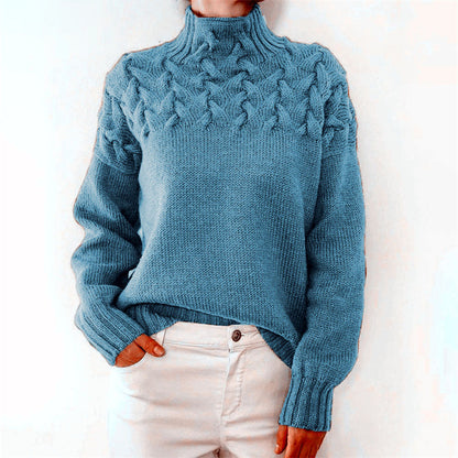 Gebreide dames coltrui met zachte feel en elegante pasvorm – SOLENZA - Glamorix