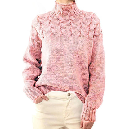 Gebreide dames coltrui met zachte feel en elegante pasvorm – SOLENZA - Glamorix