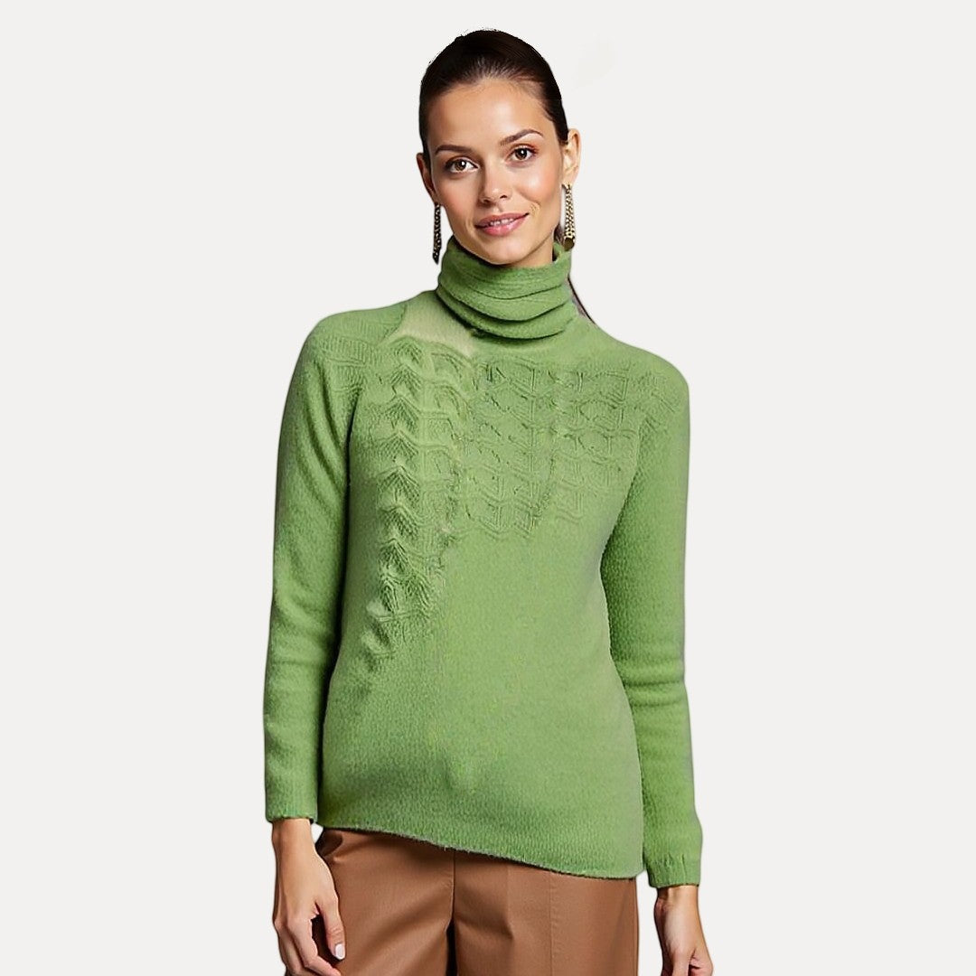 EMMELINE – Dames coltrui met fijne knit en tijdloze pasvorm - Glamorix