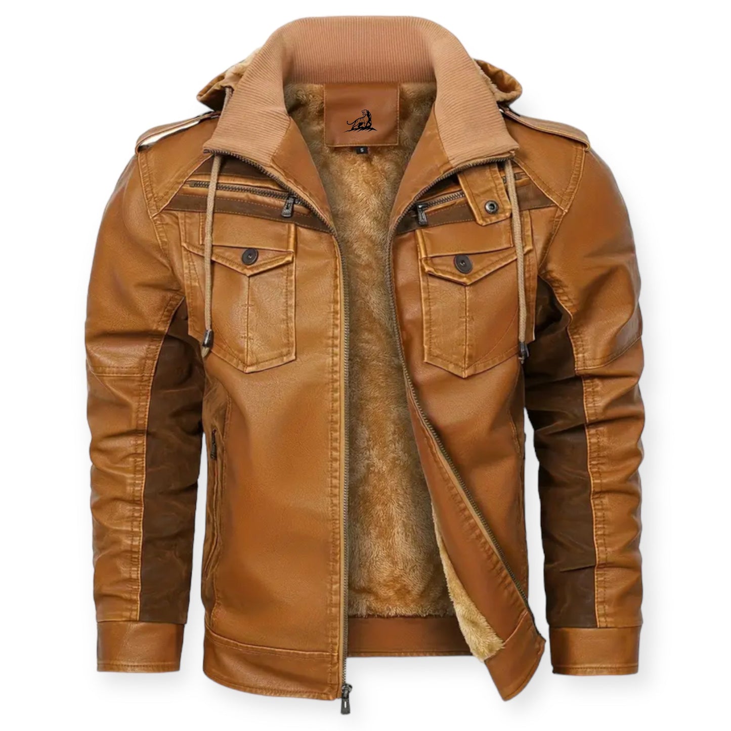 RANGER – Leren jack met fleece voering voor ultieme warmte en stijl