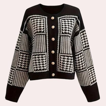 Gebreid damesvest met knoopsluiting en zachte feel – ALVÉRA - Glamorix
