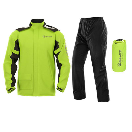Reflecterend regenpak met opbergtas voor outdoor activiteiten – VISTRA RAINGUARD - Glamorix
