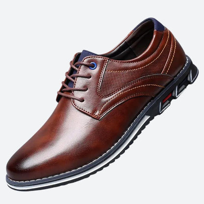 Luxe Leren Veterschoenen voor de Moderne Man – CAVENO