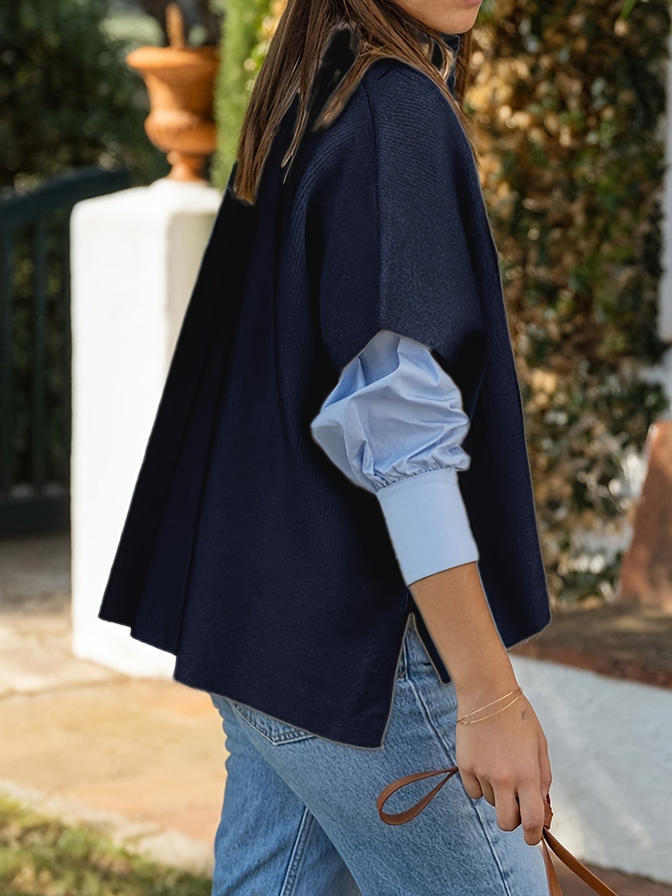 Gebreid Vest Katoenmix - Opstaande Kraag En Flexibele Vorm - Glamorix