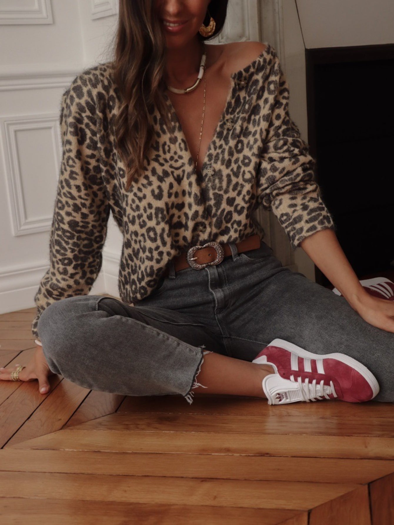 Gebreide cardigan met luipaardprint en draagcomfort – VESTA - Glamorix