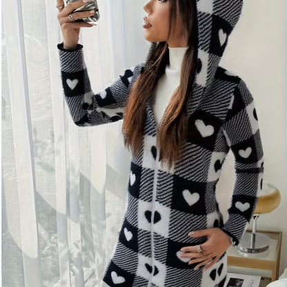 Gebreide trui met capuchon en rits voor comfort – TERAVO - Glamorix