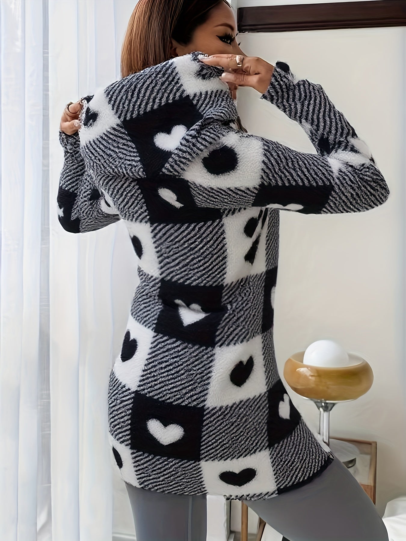 Gebreide trui met capuchon en rits voor comfort – TERAVO - Glamorix