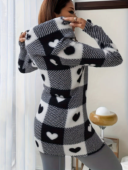 Gebreide trui met capuchon en rits voor comfort – TERAVO - Glamorix